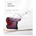 Decanter di whisky per violino con bicchiere di whisky del vino supporto